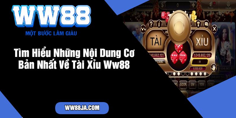 Tìm Hiểu Những Nội Dung Cơ Bản Nhất Về Tài Xỉu Ww88